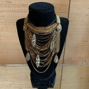 Erikson Beamon Multi-Chain Choker Necklance